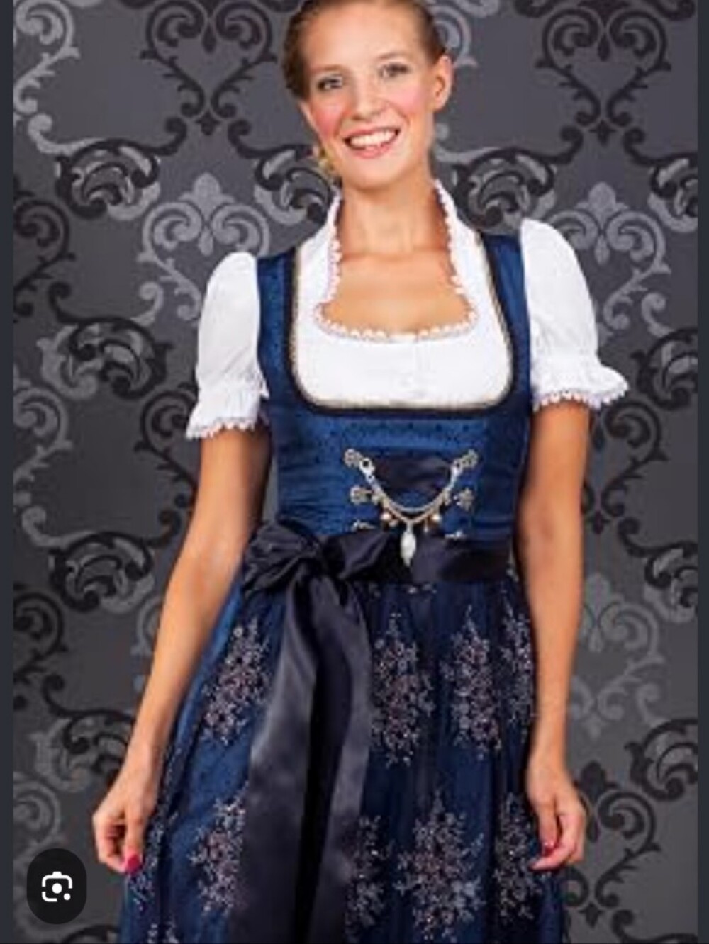 Edelnice Dirndl Bodice Octoberfest Renaissance Fair 46 XL/XXL Bavarian German - Picture 4 of 10